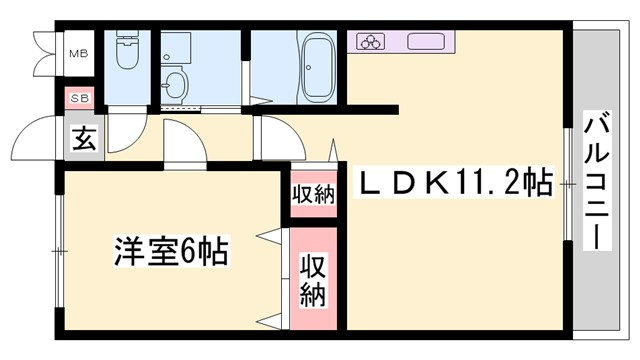イーグレットハウス A棟の間取り写真