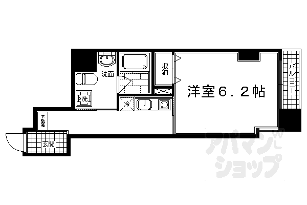 HF河原町二条レジデンスの間取り写真