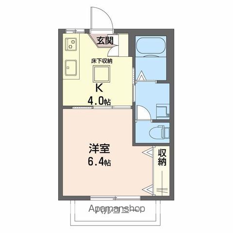 ＪＲ山陽本線 大竹駅 徒歩7分 2階建 築28年の間取り写真