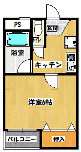 サンシティー柳川の間取り写真