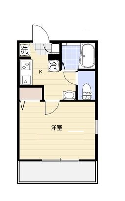 京急本線 大森町駅 徒歩4分 3階建 築9年の間取り写真