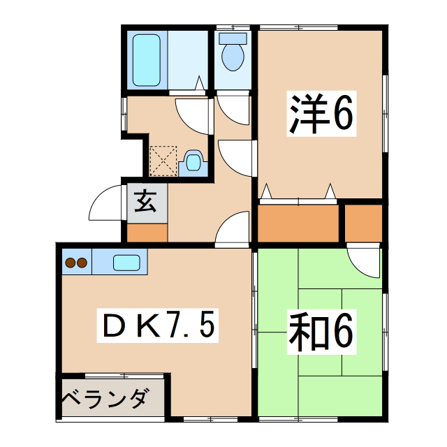 OM GREEN LINE II Aの間取り写真