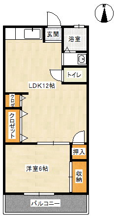 鈴蘭台石原ビルの間取り