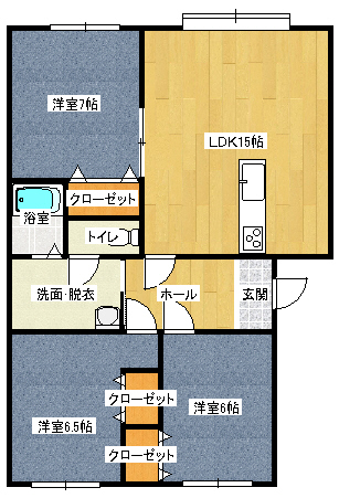 メルセデス入江J棟の間取り