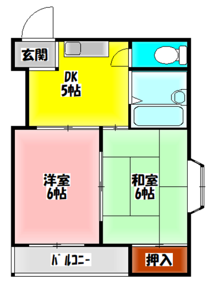 秀和第２ハイツの間取り