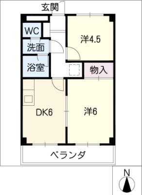 落合マンションの間取り