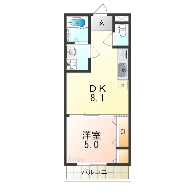 フジパレス堺鳳中II番館の間取り