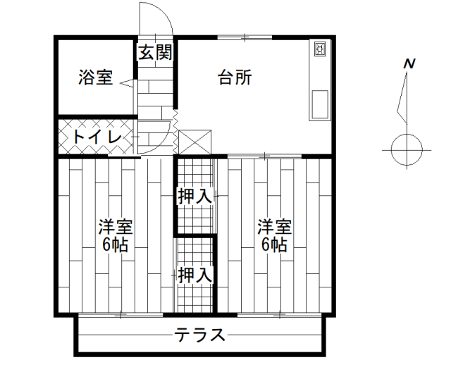 コーポ平島の間取り