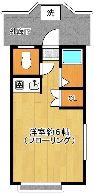 東京都世田谷区太子堂５（アパート）の賃貸物件の間取り