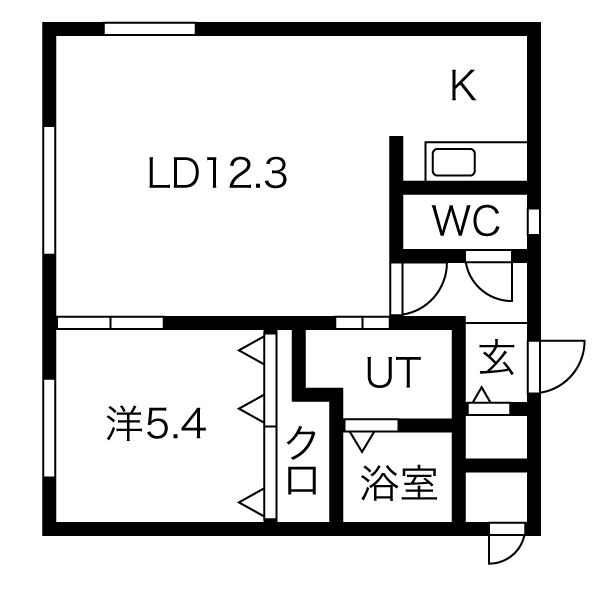 プレステージ知事公館の間取り