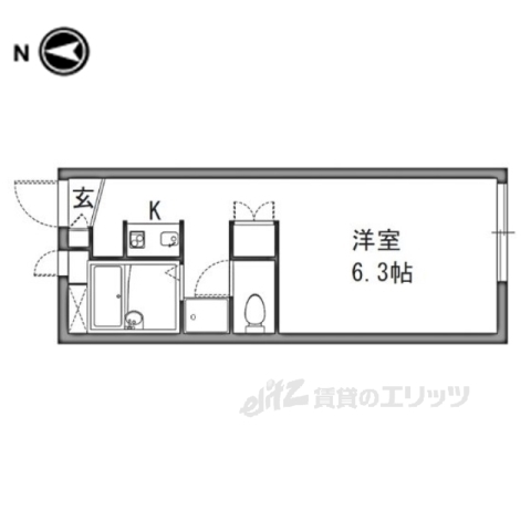 レオパレスひまわりの間取り