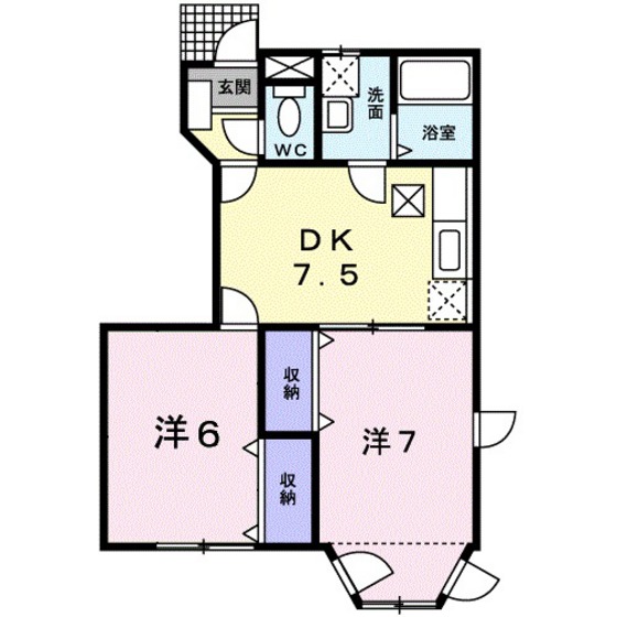 クレストハイムＢの間取り