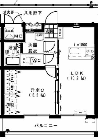 ユーミー江平　Ｂの間取り