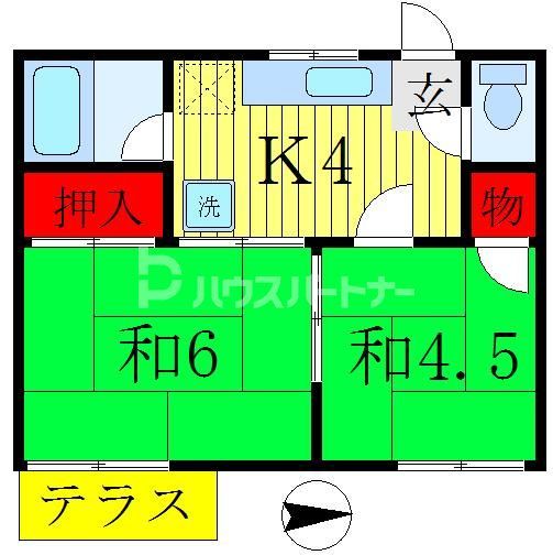 サンハイツ（六実)の間取り