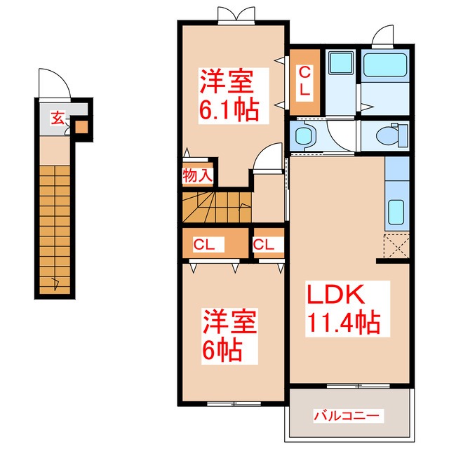 メゾンドプレジールの間取り