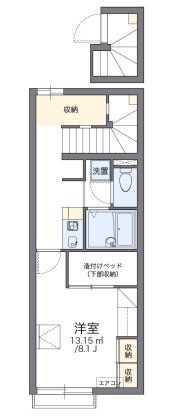 飯能市大字双柳のアパートの間取り