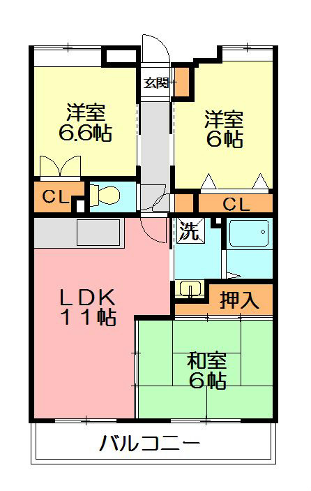 アルカサール東戸塚の間取り