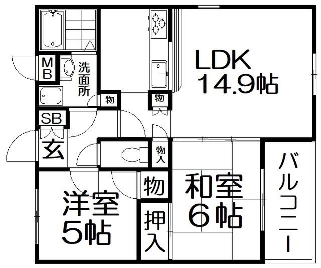 ルシール森田の間取り