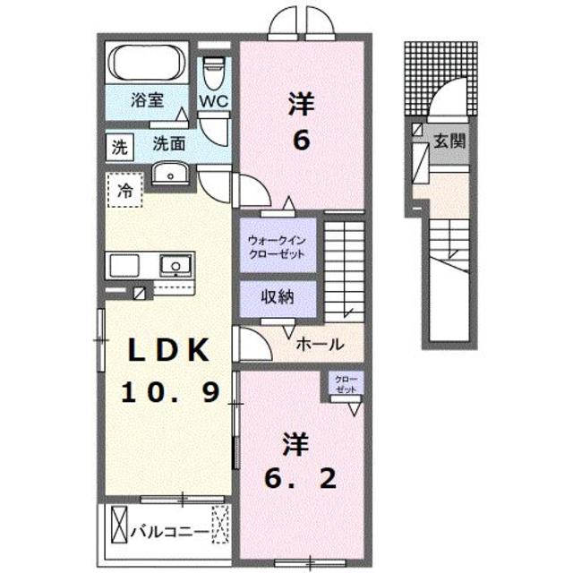 【シエル　インフィニ　川島田　Iの間取り】