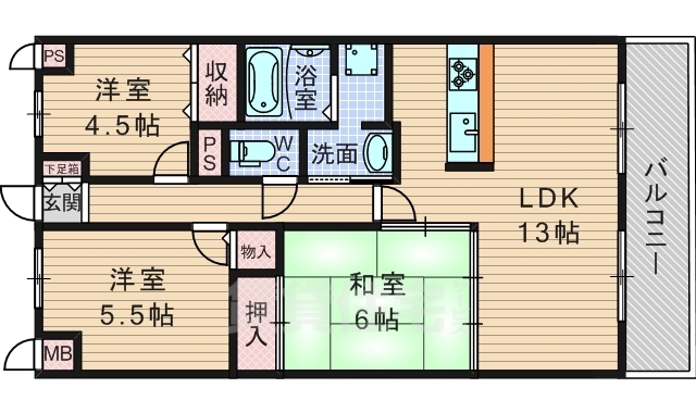 【アドヴァンスコート緑地の間取り】