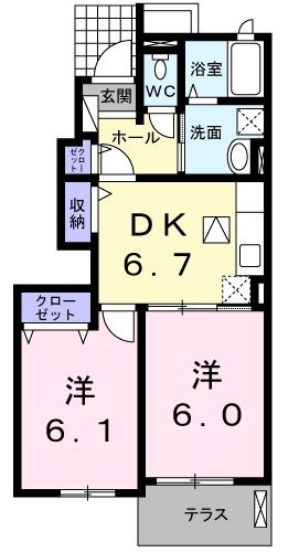 アクア・クレメント五番館の間取り