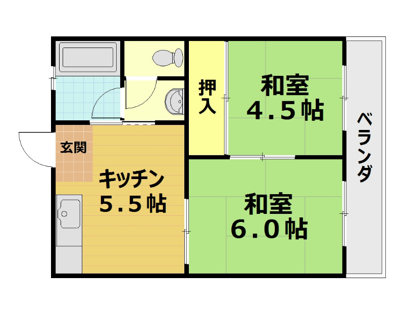 カサボニータ淀の間取り