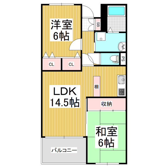 プレジール沢村の間取り