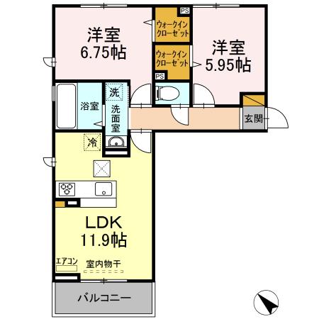 オテール・ロッシュIIIの間取り