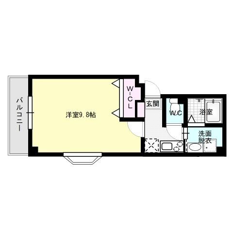 福岡市早良区藤崎のマンションの間取り