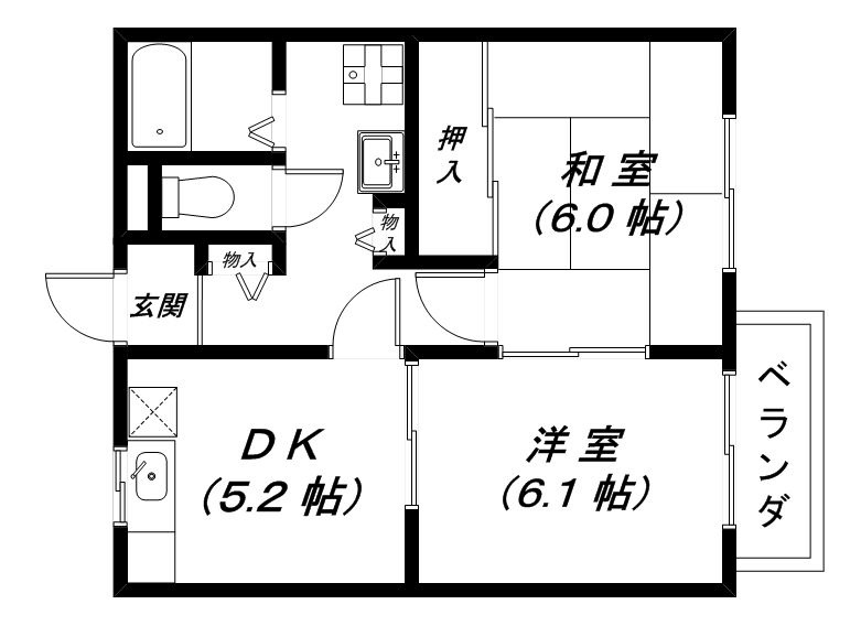 パティオ21　2番館の間取り