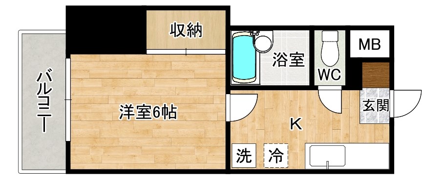 シャトレ下富野の間取り