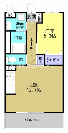 【仮称）ベーシック国分湊337の間取り】