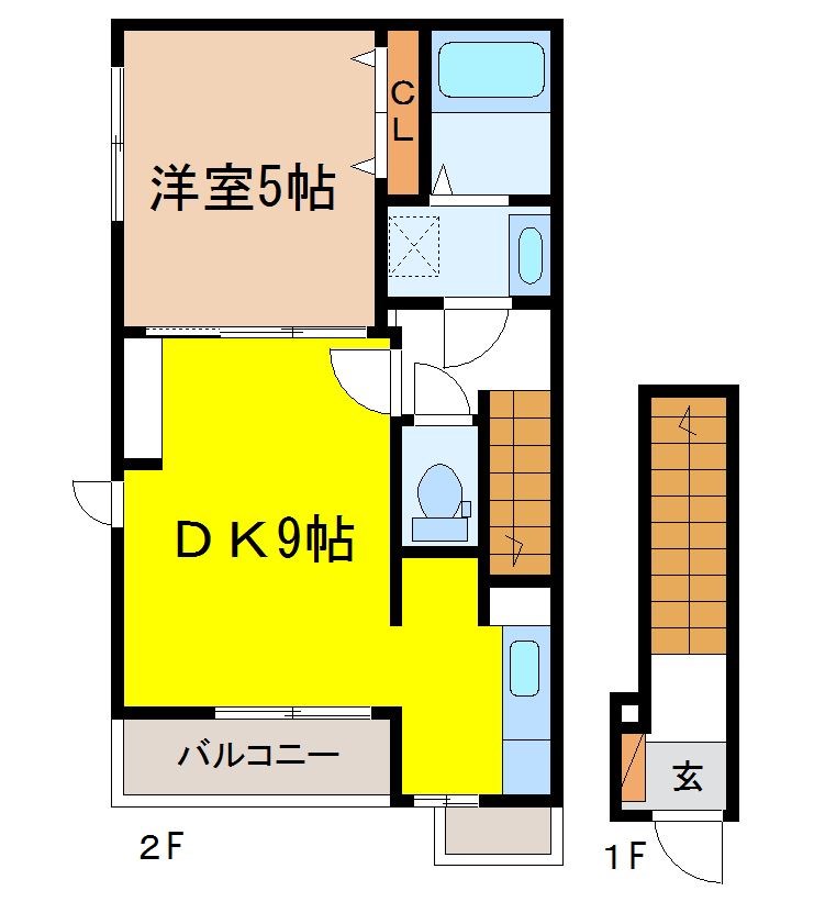 リリーハイツ返目の間取り