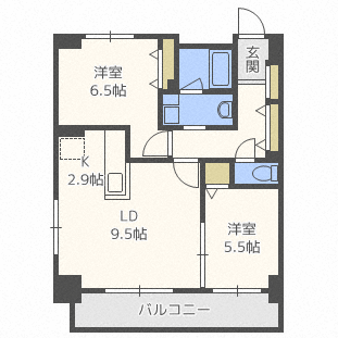 レジディア北三条の間取り