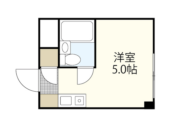 広島市中区広瀬北町のマンションの間取り