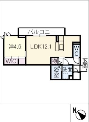 ディーシャンブル南丸之内　Ａ棟の間取り