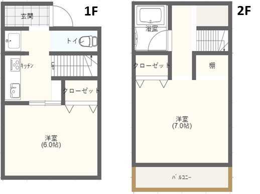 北飯渕ハイツの間取り