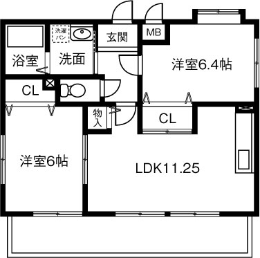 グレイスＭＡＫＩの間取り