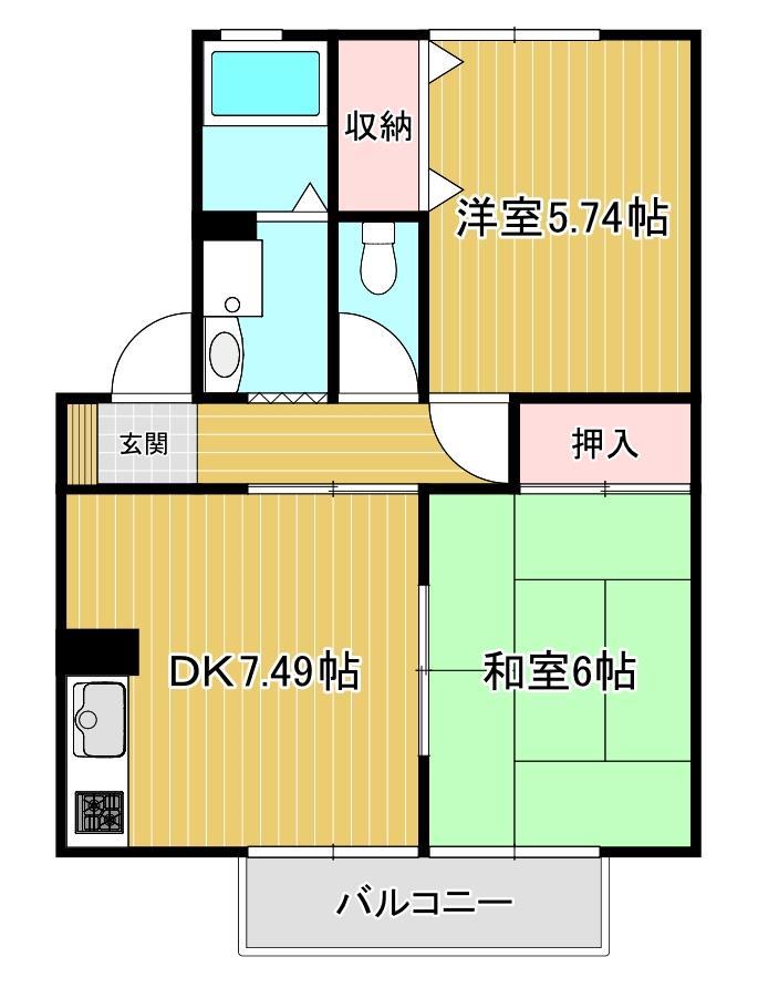 【ハイライズ奈良輪壱番館の間取り】