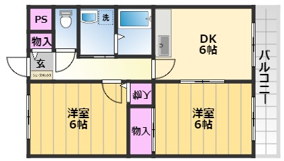 クープル幸の間取り