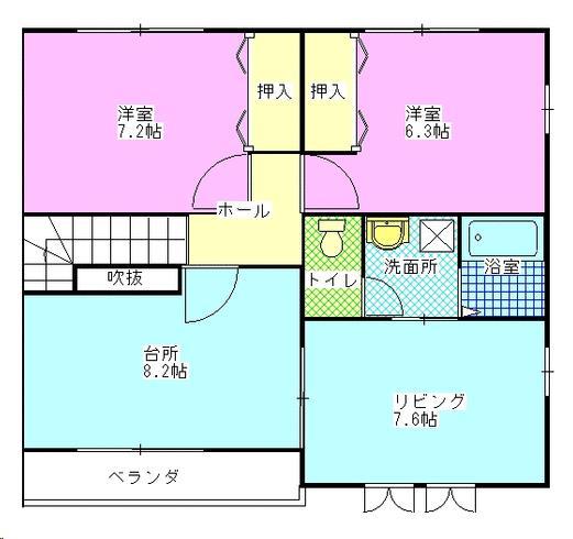 スカイパレス大野の間取り