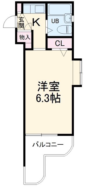 名古屋市守山区廿軒家のマンションの間取り