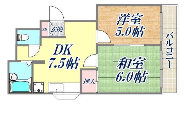 ベルメゾン王子公園の間取り