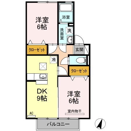 メルベーユプレイスIIの間取り