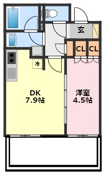 柏市若柴のマンションの間取り