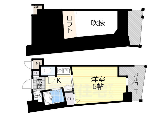 エステムコート新大阪3ステーションプラザの間取り