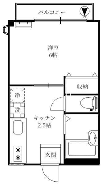 かえでハイムの間取り