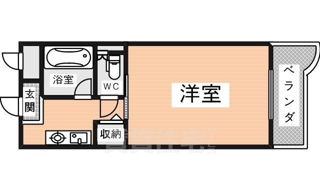 奈良市佐紀町のマンションの間取り