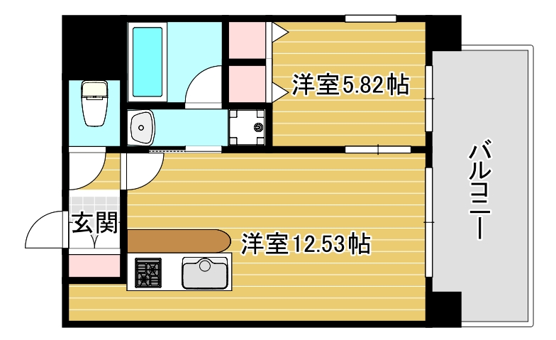 プレジオ難波WESTの間取り