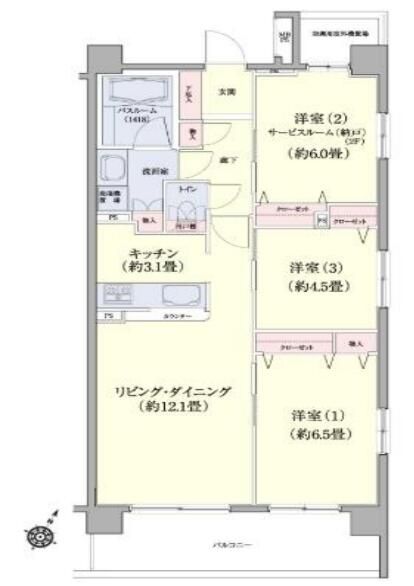 クリオ横浜保土ヶ谷の間取り